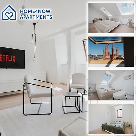 Apartment 3 Bedroom Penthouse - Whirlpool - Zentral - Kueche - Wifi - Kaffee - Geraeumig - Terrasse - Parkhaus